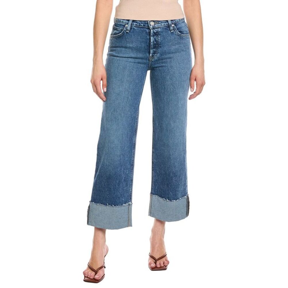 Women's Blue Wide-Leg Jeans